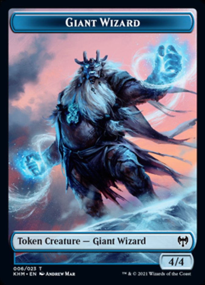 Giant Wizard Token [Kaldheim] | Exor Games New Glasgow