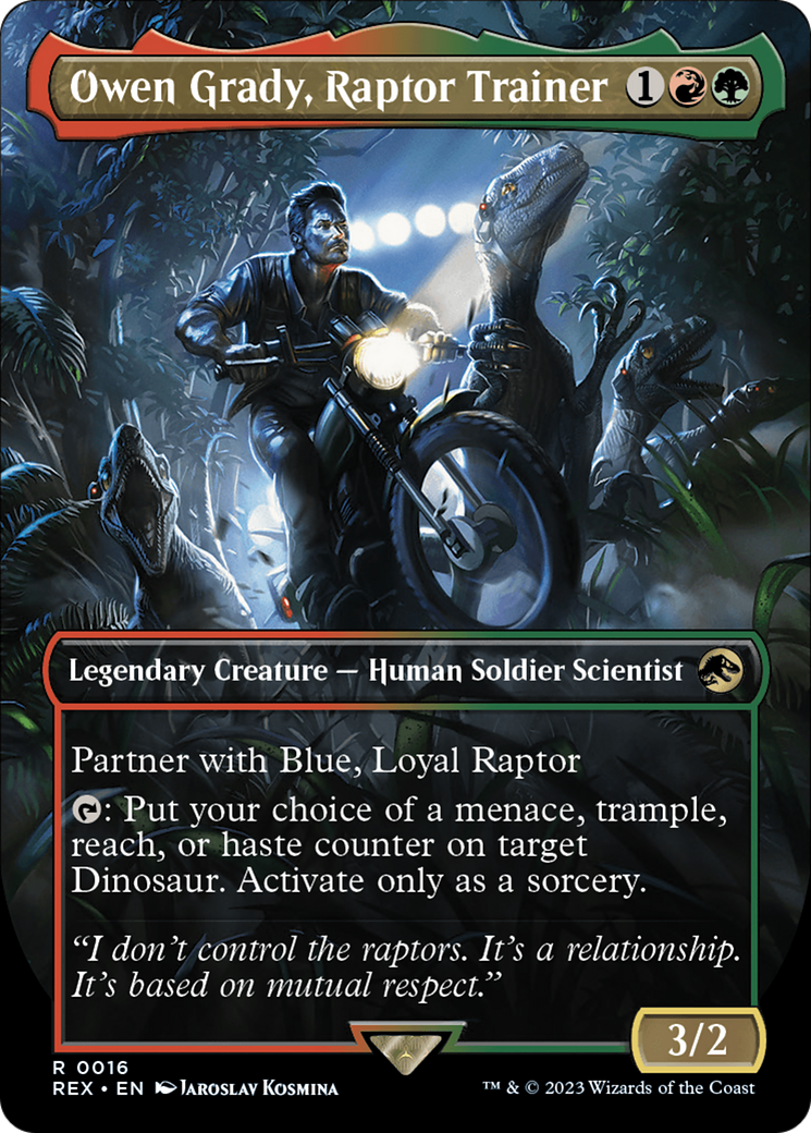 Owen Grady, Raptor Trainer (Borderless) [Jurassic World Collection] | Exor Games New Glasgow