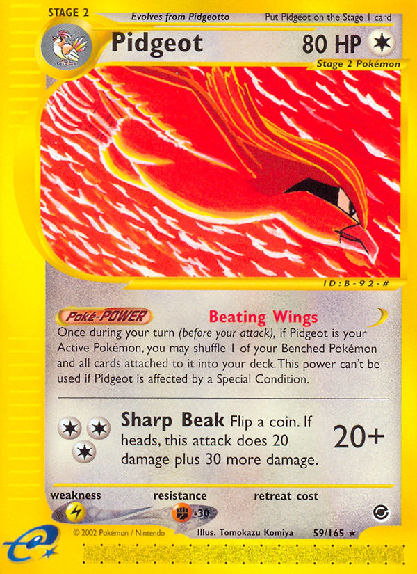 Pidgeot (59/165) [Expedition: Base Set] | Exor Games New Glasgow