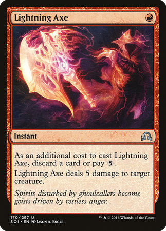 Lightning Axe [Shadows over Innistrad] | Exor Games New Glasgow