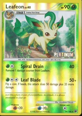 Leafeon (24/100) [Burger King Promos: 2009 Collection] | Exor Games New Glasgow