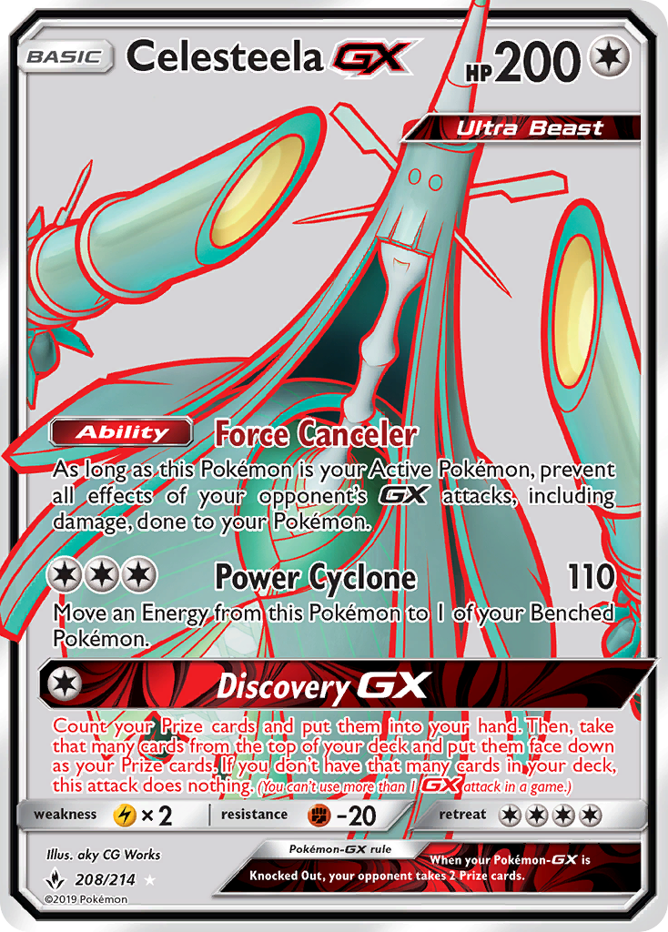 Celesteela GX (208/214) [Sun & Moon: Unbroken Bonds] | Exor Games New Glasgow