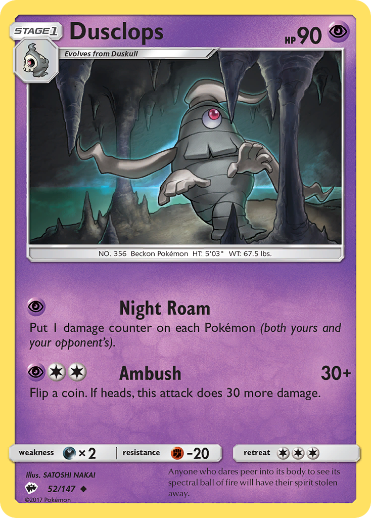 Dusclops (52/147) [Sun & Moon: Burning Shadows] | Exor Games New Glasgow