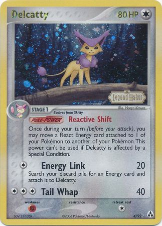 Delcatty (4/92) (Stamped) [EX: Legend Maker] | Exor Games New Glasgow