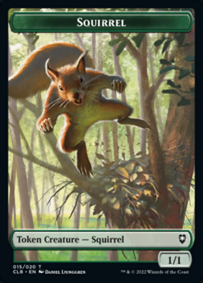 Squirrel Token [Commander Legends: Battle for Baldur's Gate Tokens] | Exor Games New Glasgow