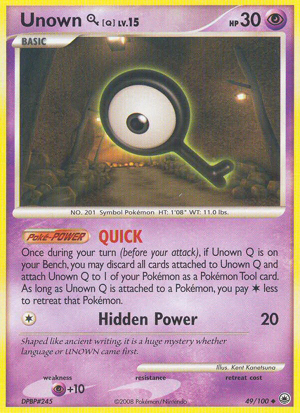 Unown Q (49/100) [Diamond & Pearl: Majestic Dawn] | Exor Games New Glasgow