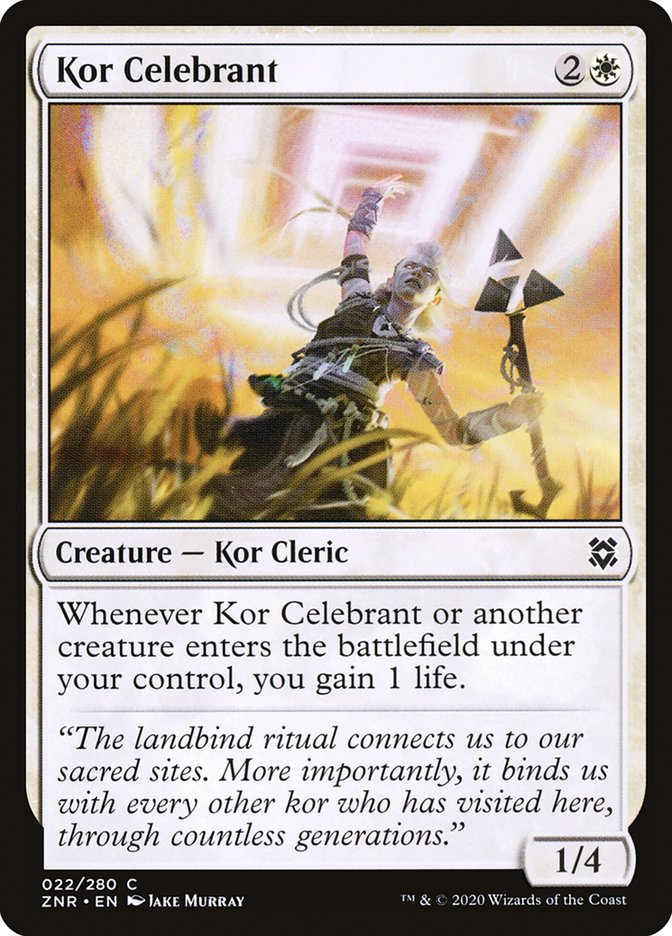 Kor Celebrant [Zendikar Rising] | Exor Games New Glasgow