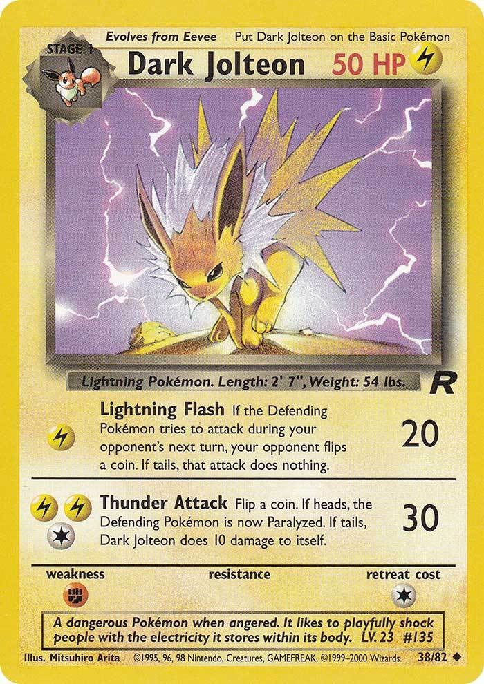 Dark Jolteon (38/82) [Team Rocket Unlimited] | Exor Games New Glasgow