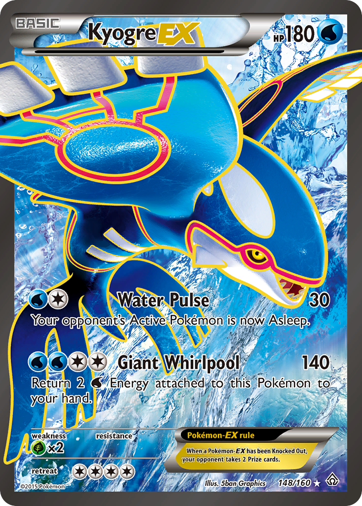 Kyogre EX (148/160) [XY: Primal Clash] | Exor Games New Glasgow