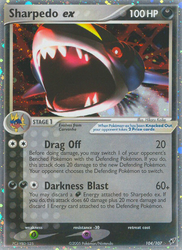 Sharpedo ex (104/107) [EX: Deoxys] | Exor Games New Glasgow