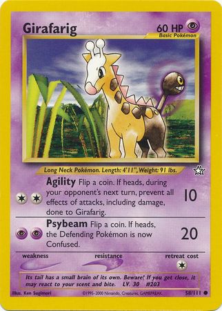 Girafarig (58/111) [Neo Genesis Unlimited] | Exor Games New Glasgow