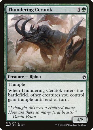 Thundering Ceratok [War of the Spark] | Exor Games New Glasgow