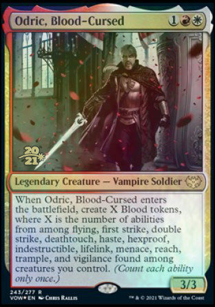 Odric, Blood-Cursed [Innistrad: Crimson Vow Prerelease Promos] | Exor Games New Glasgow