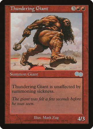 Thundering Giant [Urza's Saga] | Exor Games New Glasgow
