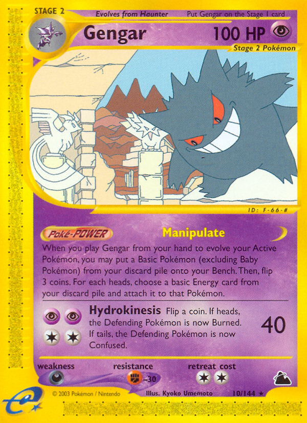 Gengar (10/144) [Skyridge] | Exor Games New Glasgow