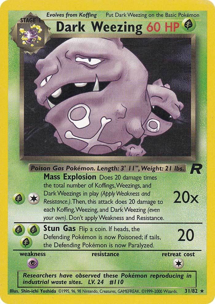 Dark Weezing (31/82) [Team Rocket Unlimited] | Exor Games New Glasgow