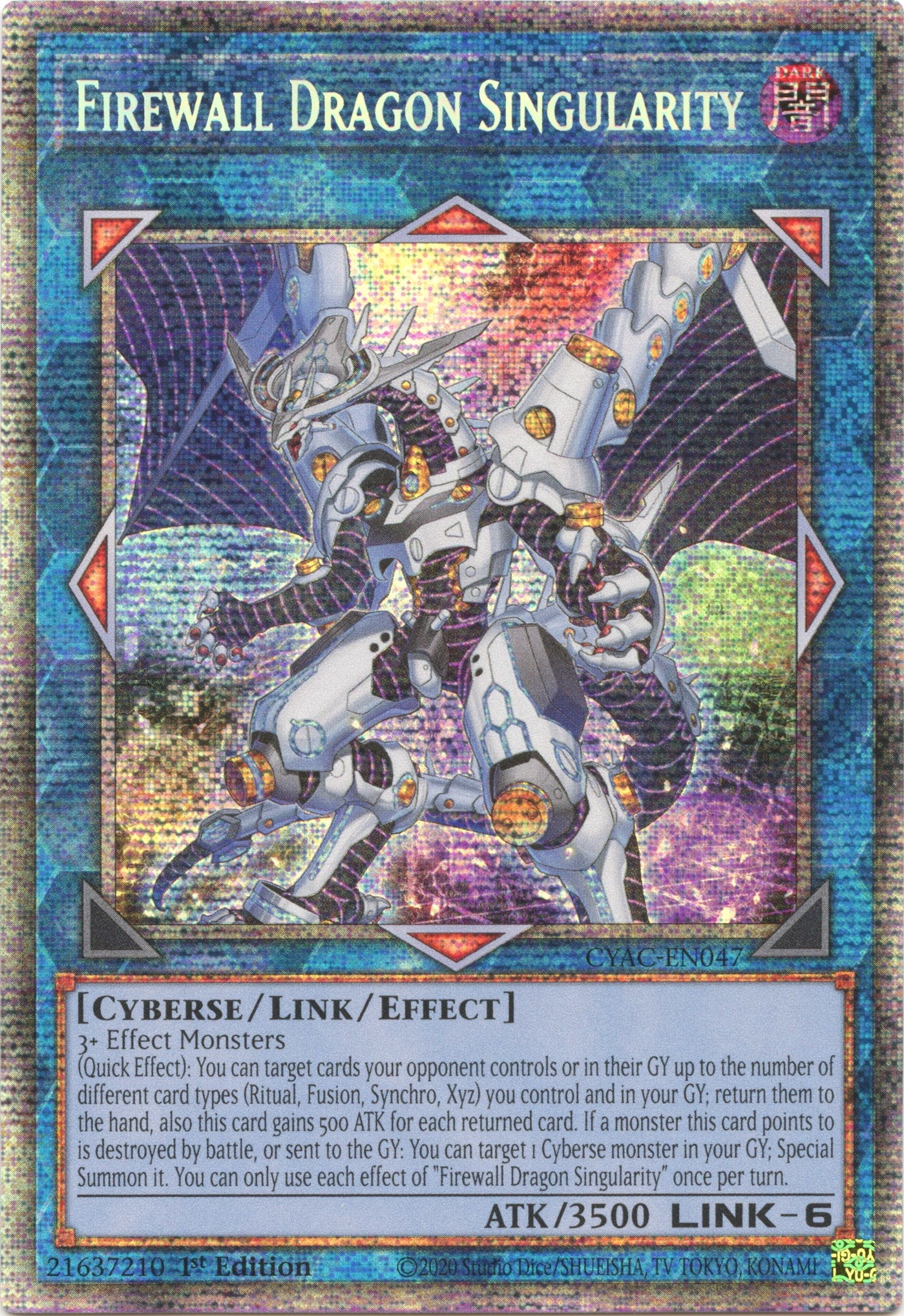 Firewall Dragon Singularity [CYAC-EN047] Starlight Rare | Exor Games New Glasgow