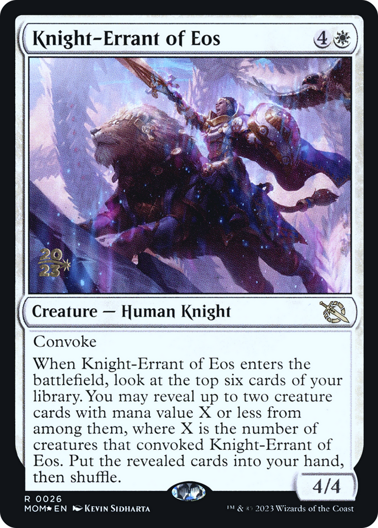 Knight-Errant of Eos [March of the Machine Prerelease Promos] | Exor Games New Glasgow