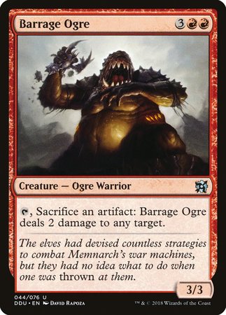 Barrage Ogre [Duel Decks: Elves vs. Inventors] | Exor Games New Glasgow