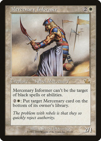 Mercenary Informer [Prophecy] | Exor Games New Glasgow