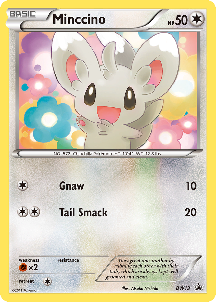 Minccino (BW13) (Cracked Ice Holo) [Black & White: Black Star Promos] | Exor Games New Glasgow