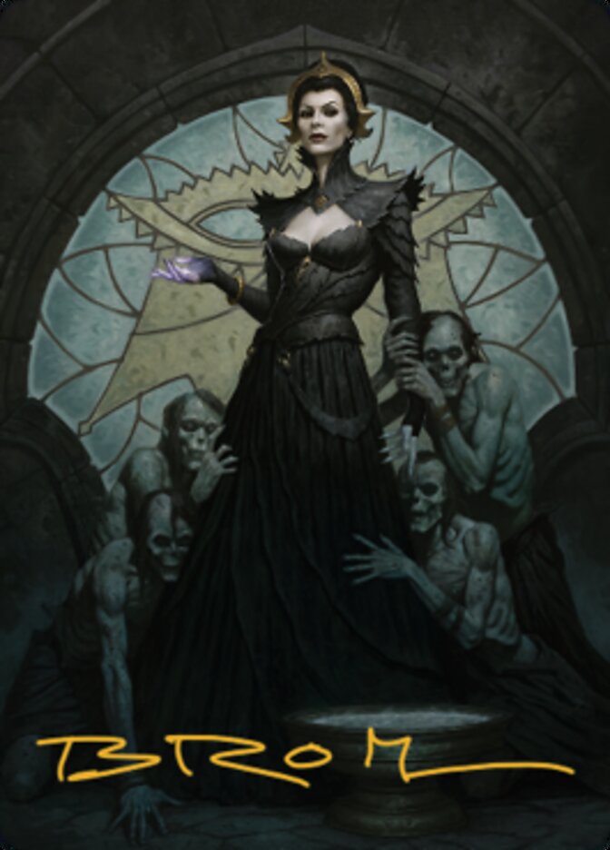 Liliana of the Veil Art Card (Gold-Stamped Signature) [Dominaria United Art Series] | Exor Games New Glasgow