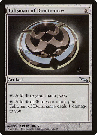 Talisman of Dominance [Mirrodin] | Exor Games New Glasgow