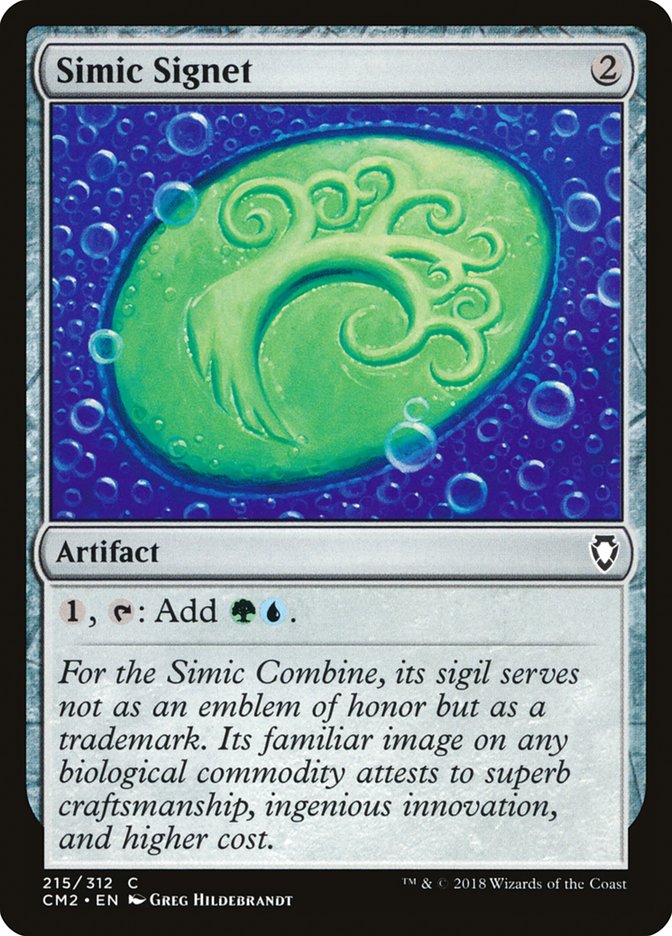 Simic Signet (215/312) [Commander Anthology Volume II] | Exor Games New Glasgow