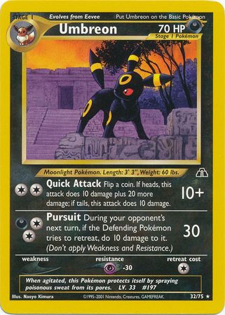 Umbreon (32/75) [Neo Discovery Unlimited] | Exor Games New Glasgow