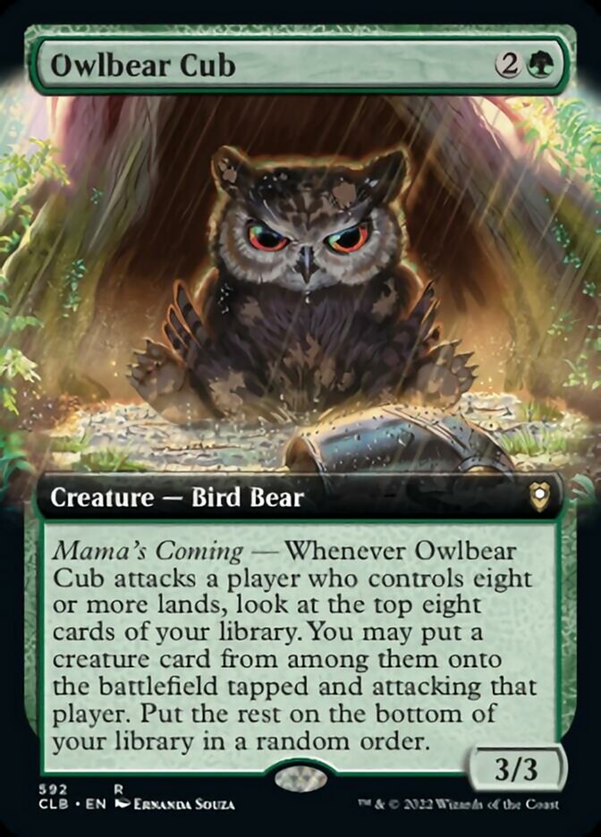 Owlbear Cub (Extended Art) [Commander Legends: Battle for Baldur's Gate] | Exor Games New Glasgow