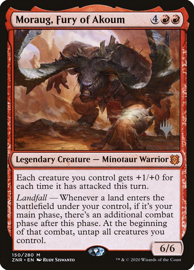 Moraug, Fury of Akoum (Promo Pack) [Zendikar Rising Promos] | Exor Games New Glasgow