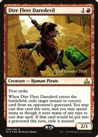 Dire Fleet Daredevil [Rivals of Ixalan Promos] | Exor Games New Glasgow