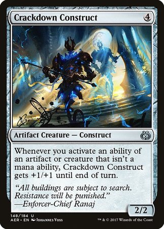 Crackdown Construct [Aether Revolt] | Exor Games New Glasgow