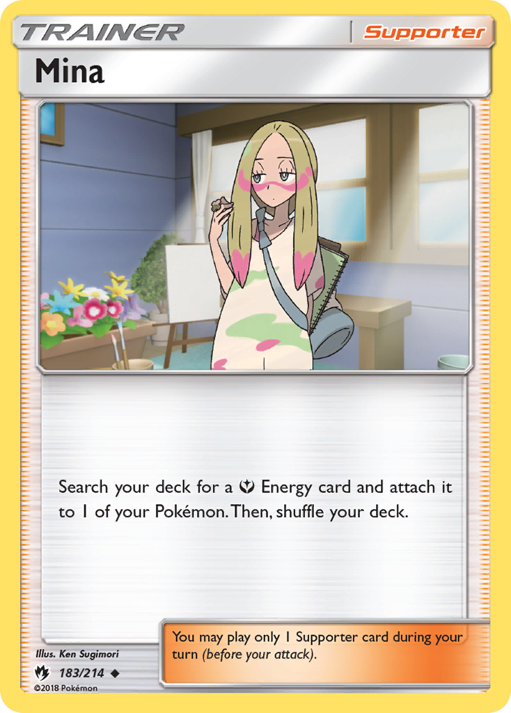 Mina (183/214) [Sun & Moon: Lost Thunder] | Exor Games New Glasgow