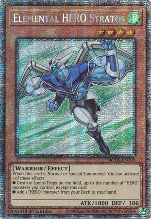 Elemental HERO Stratos [BODE-EN100] Starlight Rare | Exor Games New Glasgow