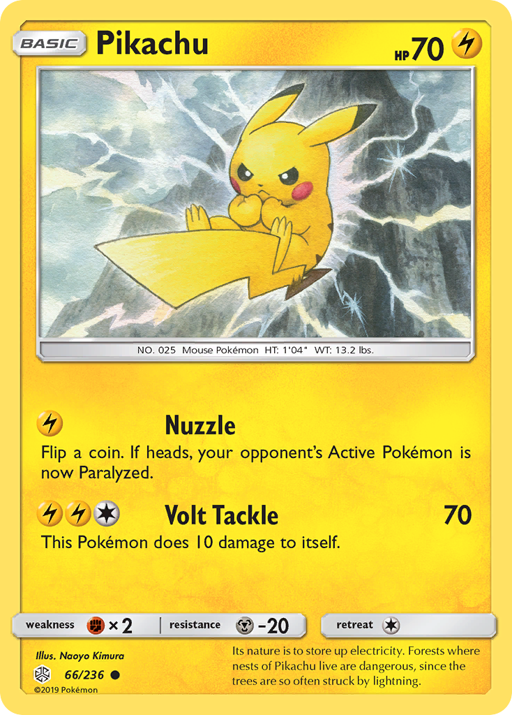 Pikachu (66/236) [Sun & Moon: Cosmic Eclipse] | Exor Games New Glasgow