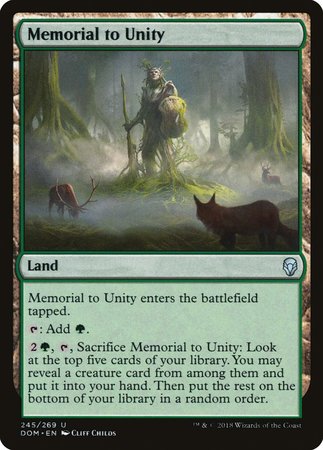 Memorial to Unity [Dominaria] | Exor Games New Glasgow