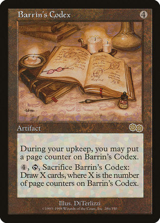 Barrin's Codex [Urza's Saga] | Exor Games New Glasgow