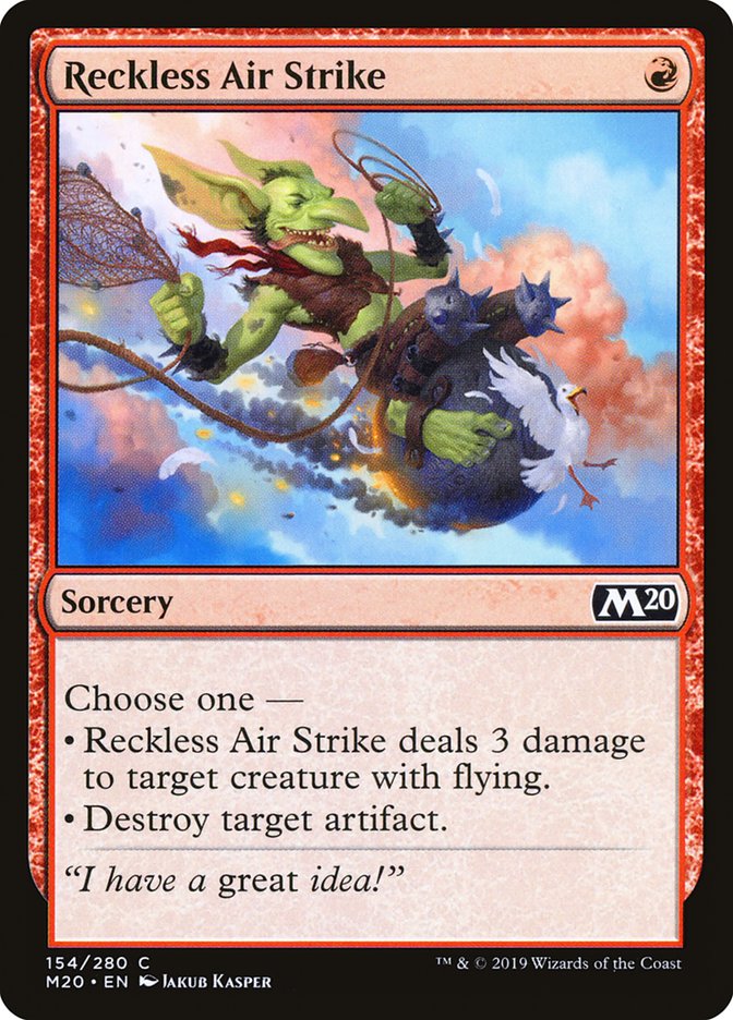 Reckless Air Strike [Core Set 2020] | Exor Games New Glasgow