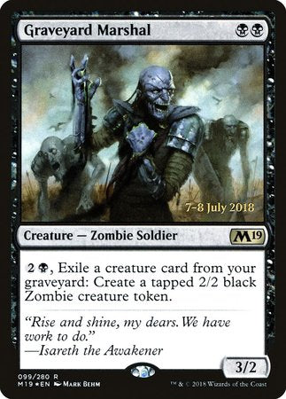 Graveyard Marshal [Core Set 2019 Promos] | Exor Games New Glasgow