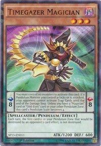 Timegazer Magician [SP15-EN011] Shatterfoil Rare | Exor Games New Glasgow