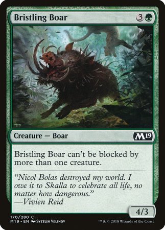 Bristling Boar [Core Set 2019] | Exor Games New Glasgow