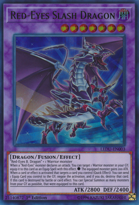 Red-Eyes Slash Dragon [LEDU-EN003] Ultra Rare | Exor Games New Glasgow