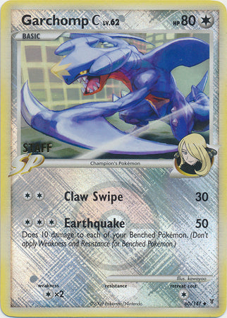 Garchomp C (60/147) (Staff League Promo) [Platinum: Supreme Victors] | Exor Games New Glasgow