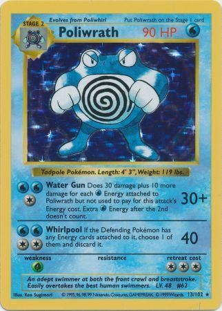 Poliwrath (13/102) [Base Set Shadowless Unlimited] | Exor Games New Glasgow