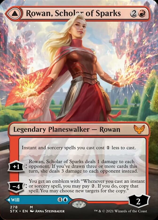 Rowan, Scholar of Sparks // Will, Scholar of Frost (Extended) [Strixhaven: School of Mages] | Exor Games New Glasgow