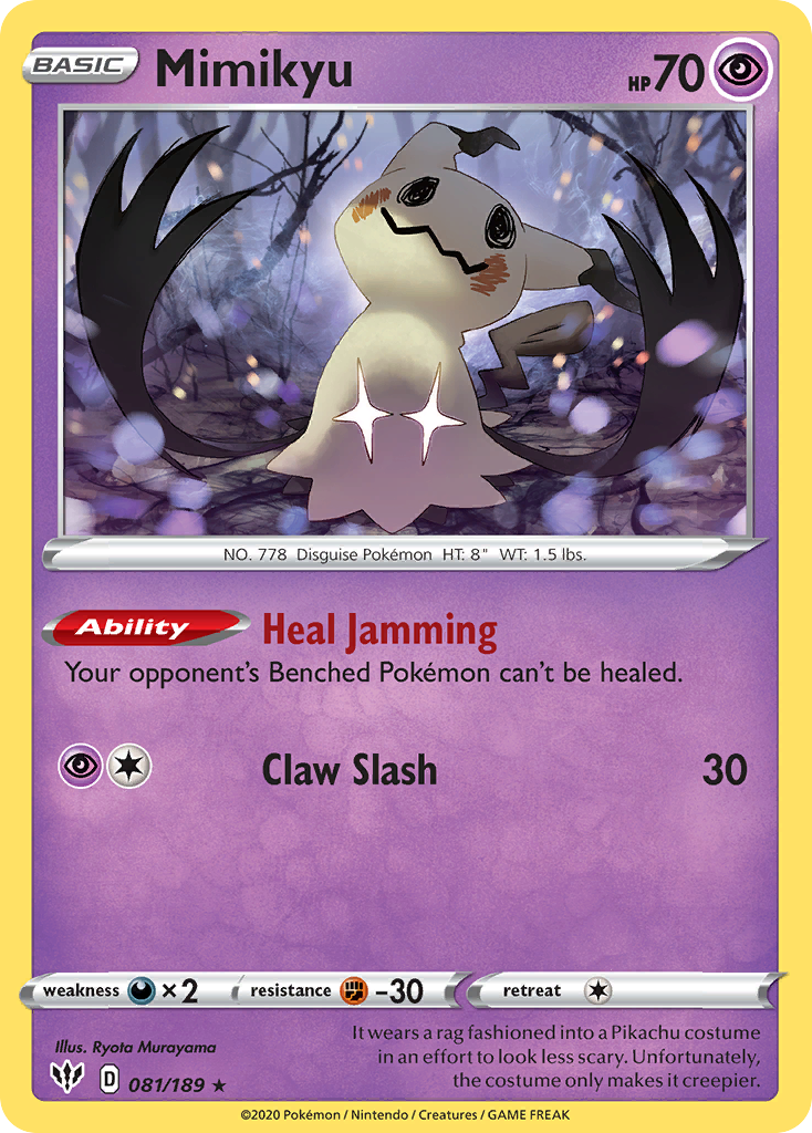 Mimikyu (081/189) [Sword & Shield: Darkness Ablaze] | Exor Games New Glasgow