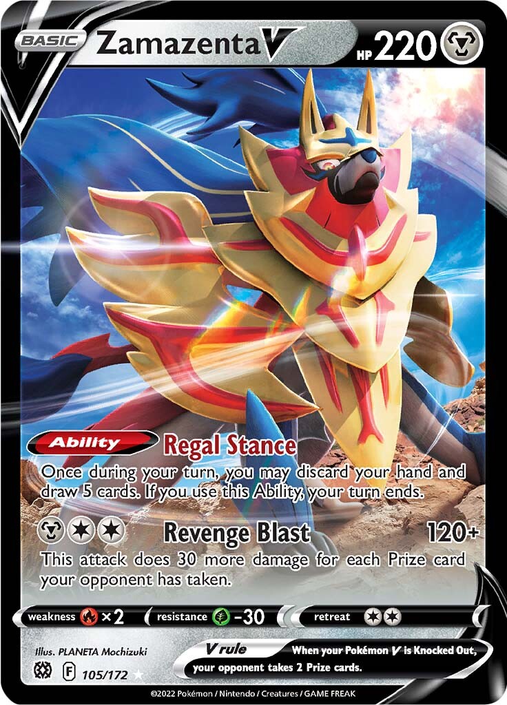 Zamazenta V (105/172) [Sword & Shield: Brilliant Stars] | Exor Games New Glasgow