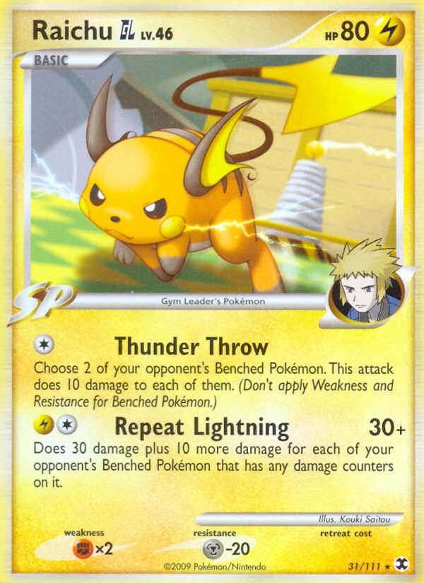 Raichu GL (31/111) [Platinum: Rising Rivals] | Exor Games New Glasgow