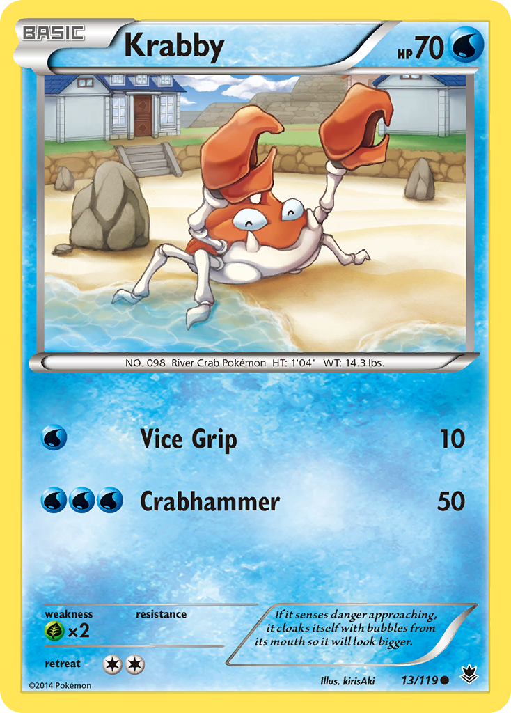 Krabby (13/119) [XY: Phantom Forces] | Exor Games New Glasgow